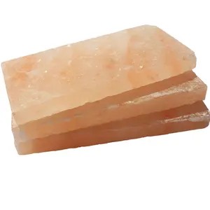 Wholesale Natural Crystal Stone Pink Himalayan Salt Bricks Plate for Construction of Sanuna Wall and Grilling Cooking Seasoning