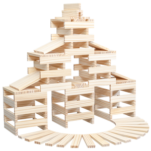 Baru mainan Montessori kayu kualitas tinggi warna-warni kayu DIY kayu Log warna mainan blok bangunan set konstruksi kayu - Product Image 2