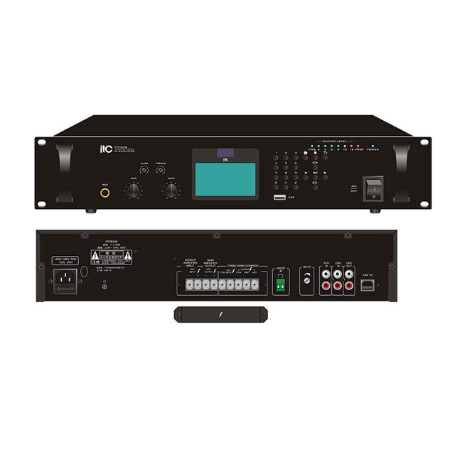 Professional Indoor/ Outdoor 2-channel Multi Zone Rack Mount Economic IP Network Power Amplifier USB 500 Watt for Project Used