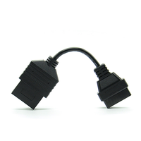 Kabel Diagnostik Truk OBD 2 20-Pin, Adaptor Pemindai Diagnostik Mobil untuk Aplikasi Mesin Otomotif Elektronik PVC