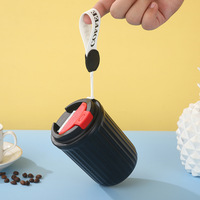 Mug à café isotherme sous vide en acier inoxydable 304 de 350 ml, sans BPA, anti-fuite, réutilisable, avec couvercle, personnalisable avec logo, pour entreprises (vente en gros)