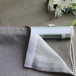 Window Curtain Home Decoration Roman Shade Blind Track Aluminum Head Rail for vertical blinds and shutters