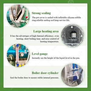 Industria 500l Canning Cooking Horizontal Autoclave Esterilizador Equipo Esterilización Máquina de retorta para alimentos para mascotas - Product Image 3