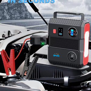 24000mAh ngân hàng điện cầm tay 3000A đa chức năng Car & xe máy nhảy khởi động với LCD hiển thị LED ánh sáng Máy nén khí - Product Image 2