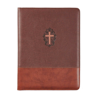Porte-documents de luxe en cuir gaufré format A4, bloc-notes de bureau de qualité supérieure, organiseur à anneaux, classeur, porte-documents zippé