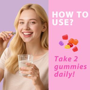 Gummies de L-Lysine 1000mg, vente chaude OEM ODM, complément d'acides aminés essentiels pour la santé de la peau, stimule l'immunité, le collagène et le calcium - Product Image 4