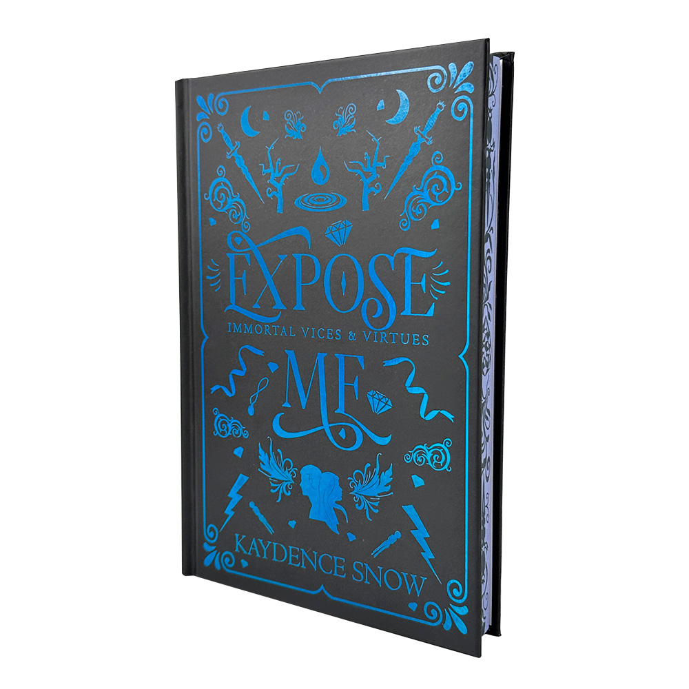 Sprayed Edge Hardcover Books With Perfect Binding and Film Lamination Custom Printing Vibrant Designs For Special Editions