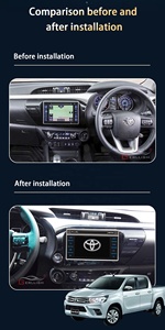 Estéreo Android Gerllish para <span class=keywords><strong>Toyota</strong></span> <span class=keywords><strong>Hilux</strong></span> 2016 - 2020 Radio de coche con pantalla reproductor Multimedia navegación GPS unidad principal autorradio - Product Image 4