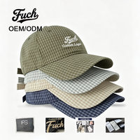 Casquette de baseball Oxford brodée réglable avec lettres à pois et nœuds, design à large bord toutes saisons, personnalisable, unisexe
