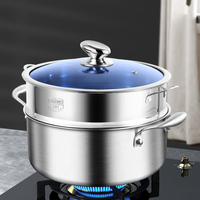 Kacq Panci Memasak Anti Lengket 26Cm 3 Lapis Panci Sup Pemasak Baja Tahan Karat 3ply Pot Sarang Lebah