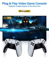 Nouvelle console de jeu M8 Pro Game Stick 4K 64 Go avec manette sans fil 2,4 GHz pour jeux rétro et PS1, cadeau pour enfants