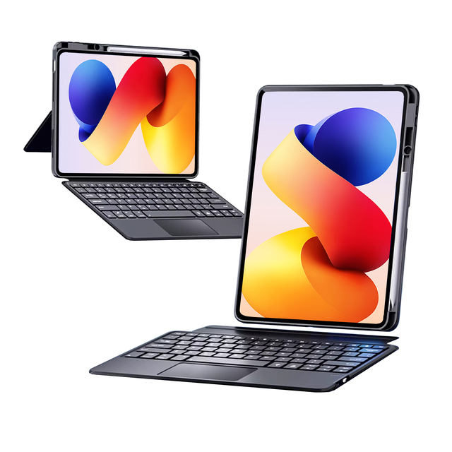 Hot Selling BT Magnetic Detachable Keyboard Cover for Redmi Pad 2 Pro 12.1" Smart Connect Wireless Keyboard Cover with Pen Slot