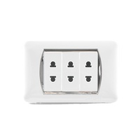 Accessoires de plaque électrique modulaire interrupteurs d'alimentation et prises d'ordinateur