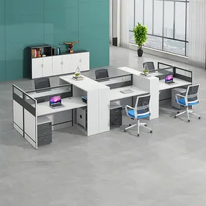 Производитель офисного оборудования MFC модульные кабинки на 6 персон стол модульная разделительная панель офисная Рабочая станция
