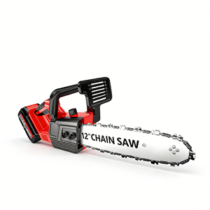 Scie à chaîne sans fil 21V à moteur sans balais, autonomie prolongée, 12 pouces, pour la coupe du bois en extérieur - <span class=keywords><strong>Prix</strong></span> de gros - Product Image 1