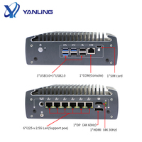 10th Generation I3/I5/I7 Fanless Pfsense Firewall 4 POE Triple M.2 Slots 2,5G LAN Nuevo Material Accesorios de computadora industrial