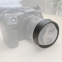 3 In1 Pare-soleil en caoutchouc pliable 49 52 55 58 62 67 72 77 82mm Pare-soleil pliable à 3 étages pour Canon pour Nikon pour appareils photo reflex Sony