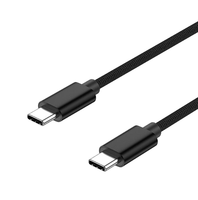 Kabel Charger USB Type-C C Nylon Braid Super Cepat 3A 60W Pengisian Daya Cepat 1M 2M Logo OEM Kompatibel Android IOS iPhone Data