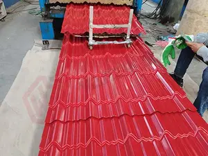 China Manufacturer Corrugated Metal Roofing Sheet Colour Coated PPGI PPGL Roofing Plate