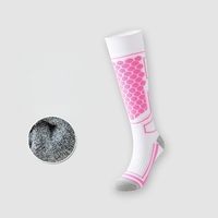 Chaussettes chaudes de sport de ski d'hiver pour hommes et femmes, chaussettes thermiques mi-mollet