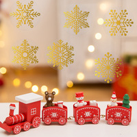 Autocollants ronds transparents dorés à chaud pour Noël, étiquettes adhésives pour scellage, emballage cadeau de fêtes, décoration