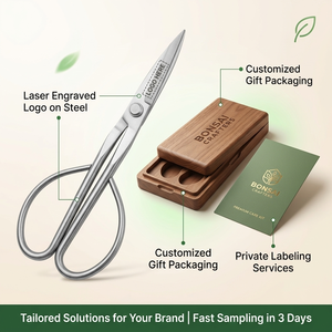 Outils <span class=keywords><strong>de</strong></span> Bonsaï Industriels DIY <span class=keywords><strong>de</strong></span> Style Japonais en Acier Inoxydable Résistant à la Rouille, Coupe-Pointes Manuel Personnalisable OEM pour Jardinage - Product Image 5