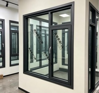 Ventana Abatible Universal de 75 mm para Interiores y Exteriores con Brida de Montaje de Aleación, Estilo Americano