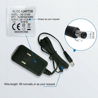 Adaptador de Corriente Personalizado de 12V 1.5A, Negro, 5.5*2.1mm/5.5*2.5mm, Transformador de 18W, Fuente de Alimentación CC, Montaje en Pared, Adaptador de 12V 1.5A