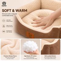 Lit pour chien et chat XXL moderne, doux, lavable, en coton, avec côtés surélevés, personnalisable, OEM, pour chiens de petite/moyenne/grande taille