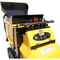Mini-dumper sur chenilles de 0,8 tonne avec direction hydraulique pour travaux d'ingénierie et de construction routière