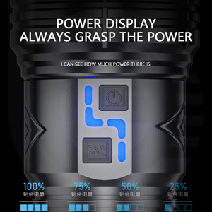 Titok 페이스 북 유튜브 핫 슈퍼 브라이트 2KM 장거리 충전식 화이트 LED 레이저 손전등 토치 - Product Image 5