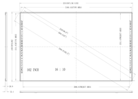 Carte de projection de tableau blanc interactif tactile infrarouge de 102 pouces avec prise et lecteur USB