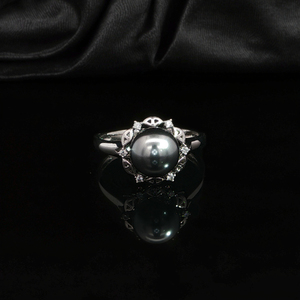 เครื่องประดับเพชรชั้นดีและไข่มุกทะเลโพลินีเซีย PT950อัญมณีหรูหราแพลทินัมสำหรับงานแต่งงานและปาร์ตี้ของผู้หญิง - Product Image 2