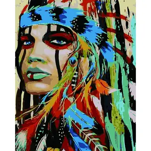 Diy Oil Painting Posters And Prints Oil Paint By Numbers Portrait Picture Home Decor Figure Wall Pictures