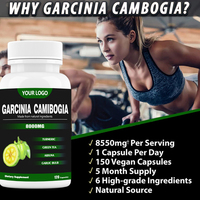 Suplemento Alimenticio Ausreson, Cápsulas de Extracto de Fruta de Garcinia Cambogia, Quemador de Grasa, 60% Garcinia Cambogia, Cápsulas para Bajar de Peso
