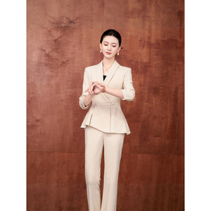 Women's Professional Long Sleeve Suit Jacket Slim Fit Anti Wrinkle Business Suits For Work Uniforms - Product Image 4