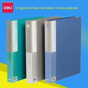 Dossier perforé A4 de haute qualité Deli 5384 à trois trous, dossier à trois trous, dossier multi-trous de type <span class=keywords><strong>O</strong></span>, dossier de classement de données - Product Image 3