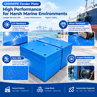 Plaque de protection de quai maritime en UHMWPE, résistante à l'usure et aux chocs, service de découpe, tailles personnalisées disponibles