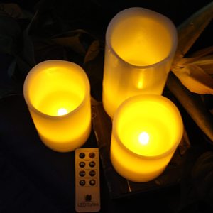 Bán buôn nhỏ Flameless vàng LED trụ cột nến với 3 AAA pin không có mùi thơm cho trang trí nội thất - Product Image 6