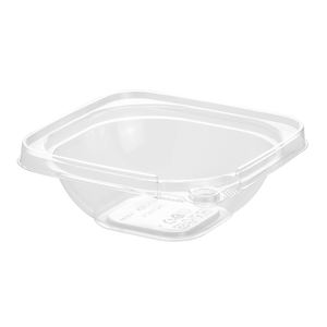 Tazón cuadrado desechable de 8 OZ directo de fábrica, Material PET, embalaje de alimentos reciclable a prueba de manipulaciones para Fideos fríos o ensalada - Product Image 5