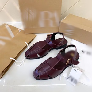 Sandali piatti estivi <span class=keywords><strong>da</strong></span> donna con fibbia - Colore unico, design semplice, versatili e comodi - Product Image 4