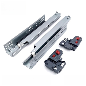 Mở Rộng Đầy Đủ Mềm Đóng 3D Có Thể Điều Chỉnh Ẩn Dưới Núi Ngăn Kéo Trượt Nhà Bếp Undermount Ngăn Kéo Trượt Đường Sắt - Product Image 1