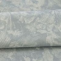 Rideaux occultants hautement occultants en jacquard chenille Downton Abbey, bleu brume du matin, plissés à la française, pour salon, vente en gros au mètre