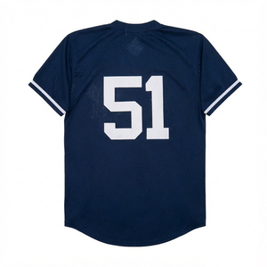 Maillots de baseball rétro pour hommes, version nostalgique, cousus, Derek Jeter, Joe DiMaggio, Reggie Jackson, Thurman Munson, tailles S-3XL - Product Image 6