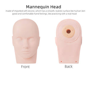 Tête de visage de poupée de mannequin de peau de silicone de marque privée pour la pratique permanente de maquillage <span class=keywords><strong>croquis</strong></span> de <span class=keywords><strong>tatouage</strong></span> de lèvre de sourcil pour des tatoueurs - Product Image 6
