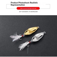 Umpan Pancing Spinnerbait Ikan Gabus Lemparan Jauh Bahan Zinc Alloy Umpan Keras Buatan Umpan Putar Dengan Kait Grosir Pancing Bass
