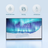 85 86 100 Inch Hd Kỹ Thuật Số Thông Minh Class Glass Bảng Viết Tương Tác Panels Lcd Nghiêng Trực Tuyến Giảng Dạy Thông Minh Board