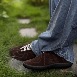 รองเท้า Agan แบบลำลองน้ำหนักเบาคลาสสิกทำด้วยมือหนังแท้มีเชือกผูกน้ำหนักเบาระบายอากาศได้ดี - Product Image 2