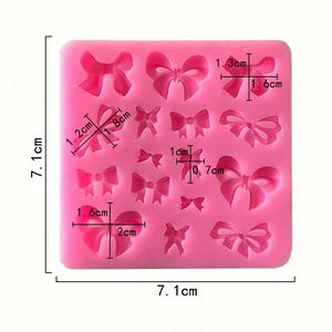 Moldes de Silicona con Logotipo Personalizado para Decorar Fondant en Diferentes Tamaños con Forma de Lazo, Moldes de Encaje para Pasteles, Herramientas para Pasteles OEM/ODM - Product Image 2