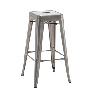 Minimalist Metal Retro Bar <b>Stool</b> Stackable Available Various Colors Eco-Friendly Durable Water Resistant for Home Commercial Use - Product Image 6